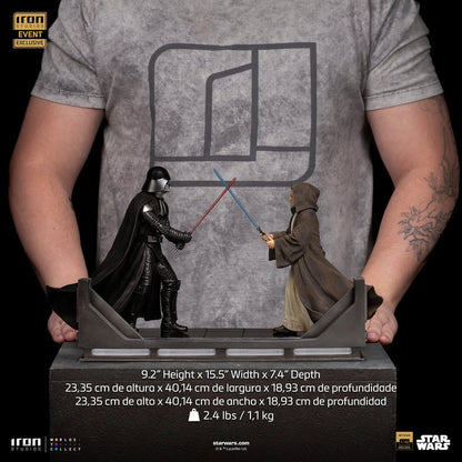 Star Wars Deluxe Art Scale-standbeeld 1/10 Darth Vader Vs Obi-Wan Kenobi (CCXP Exclusief 2025) 24 cm