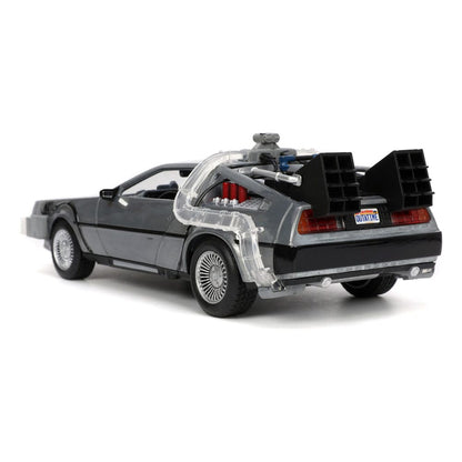 Back to the Future II Hollywood Rides gegoten model 1/24 DeLorean Time Machine