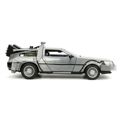 Back to the Future II Hollywood Rides gegoten model 1/24 DeLorean Time Machine