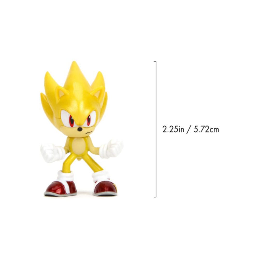 Sonic the Hedgehog Nano Metalfigs gegoten minifiguren, 3 stuks, 5 cm