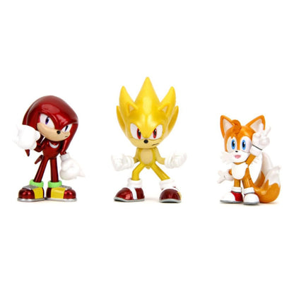 Sonic the Hedgehog Nano Metalfigs gegoten minifiguren, 3 stuks, 5 cm