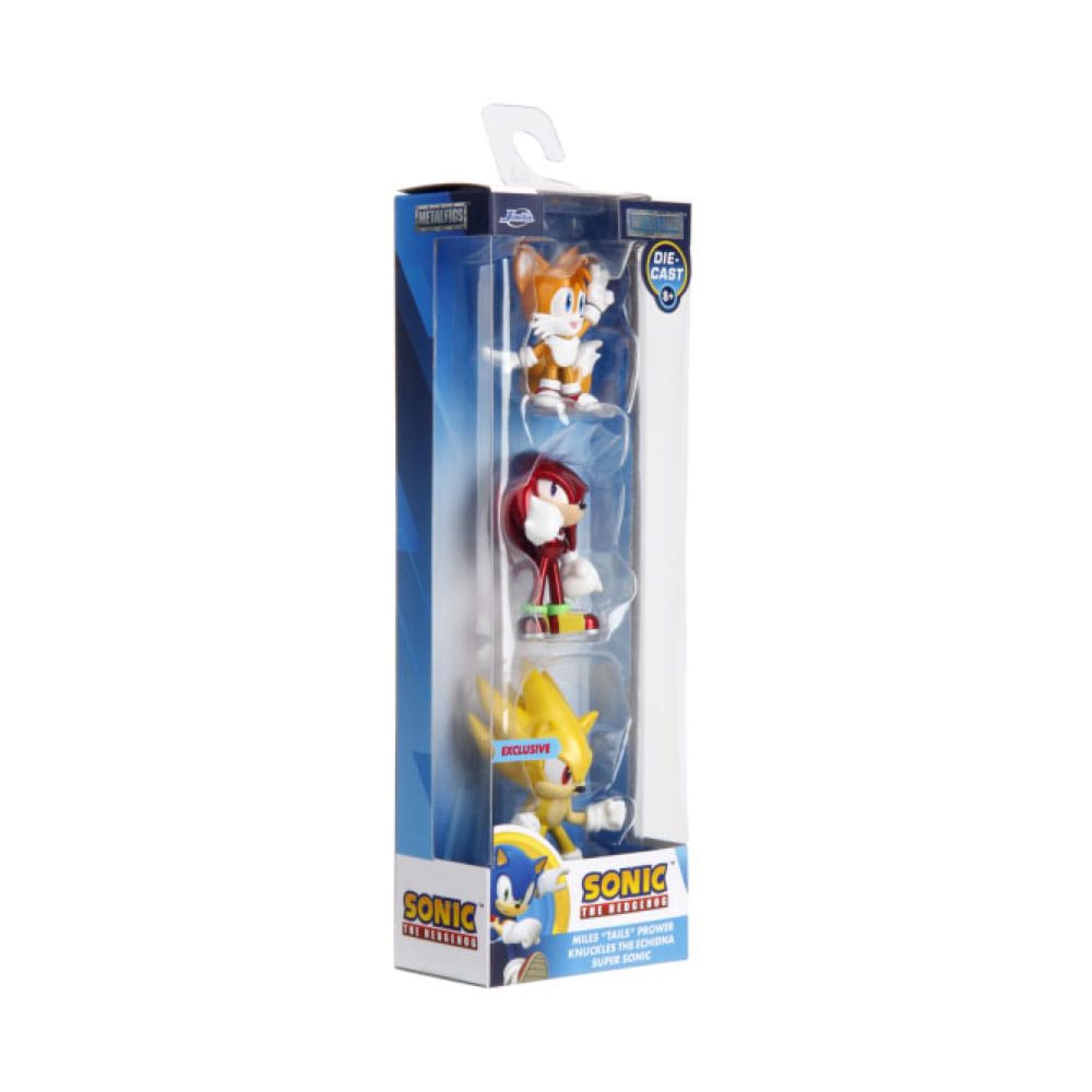 Sonic the Hedgehog Nano Metalfigs gegoten minifiguren, 3 stuks, 5 cm