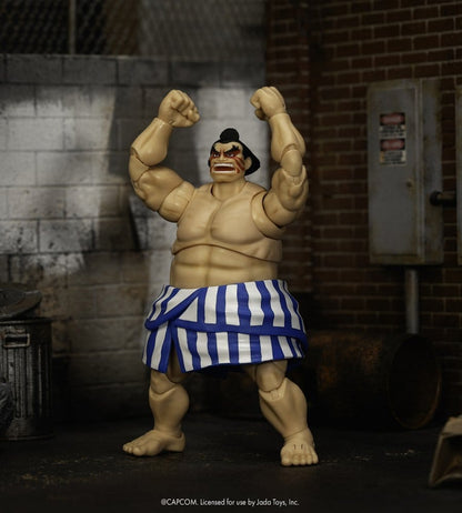 Ultra Street Fighter II: The Final Challengers actiefiguur 1/12 E. Honda 16 cm