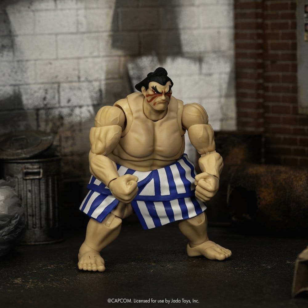Ultra Street Fighter II: The Final Challengers actiefiguur 1/12 E. Honda 16 cm
