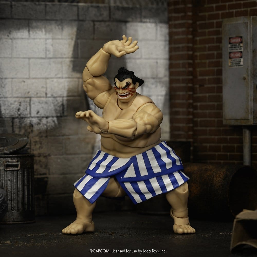 Ultra Street Fighter II: The Final Challengers actiefiguur 1/12 E. Honda 16 cm