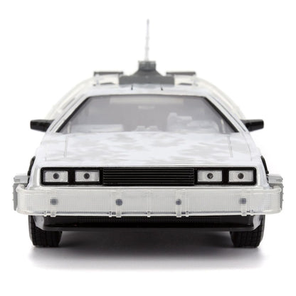 Terug naar het toekomstige Diecast Model 1/24 Time Machine Frost