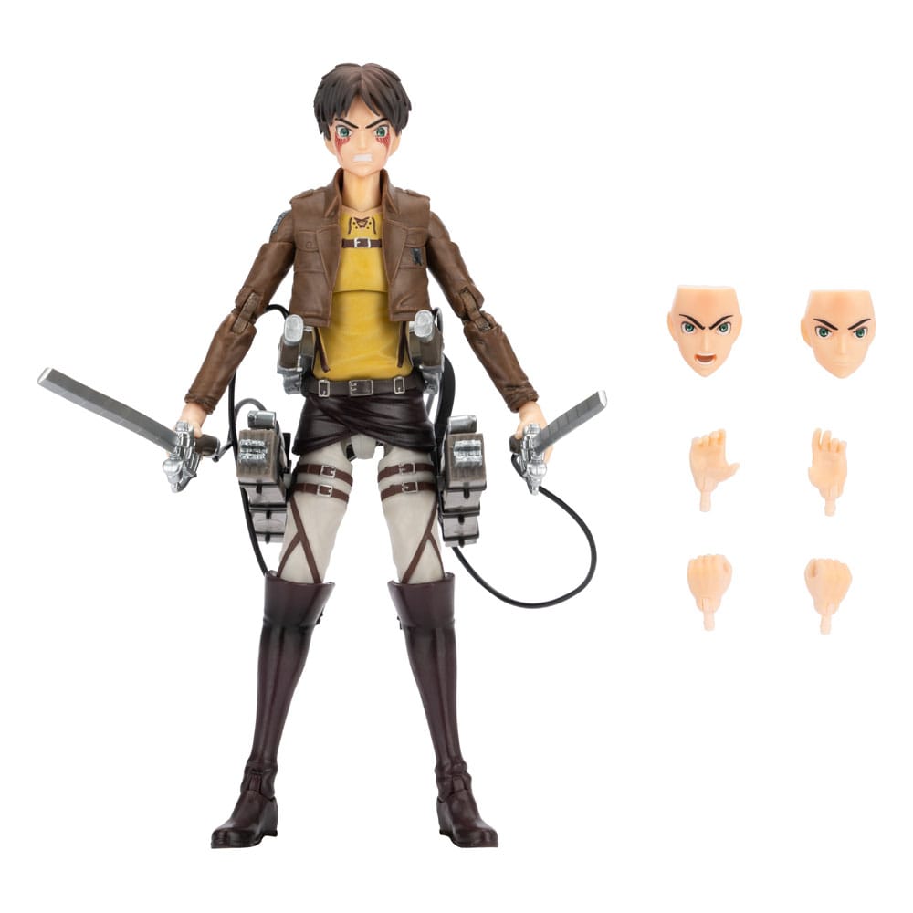 Aanval op Titan Total Anime Action -figuur Eren Jaeger 17 cm