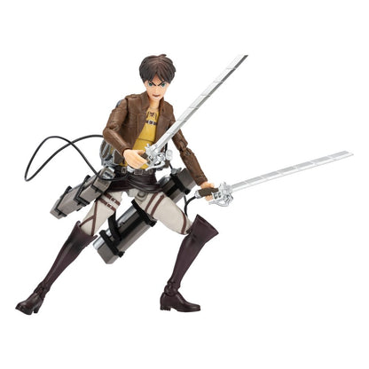 Aanval op Titan Total Anime Action -figuur Eren Jaeger 17 cm