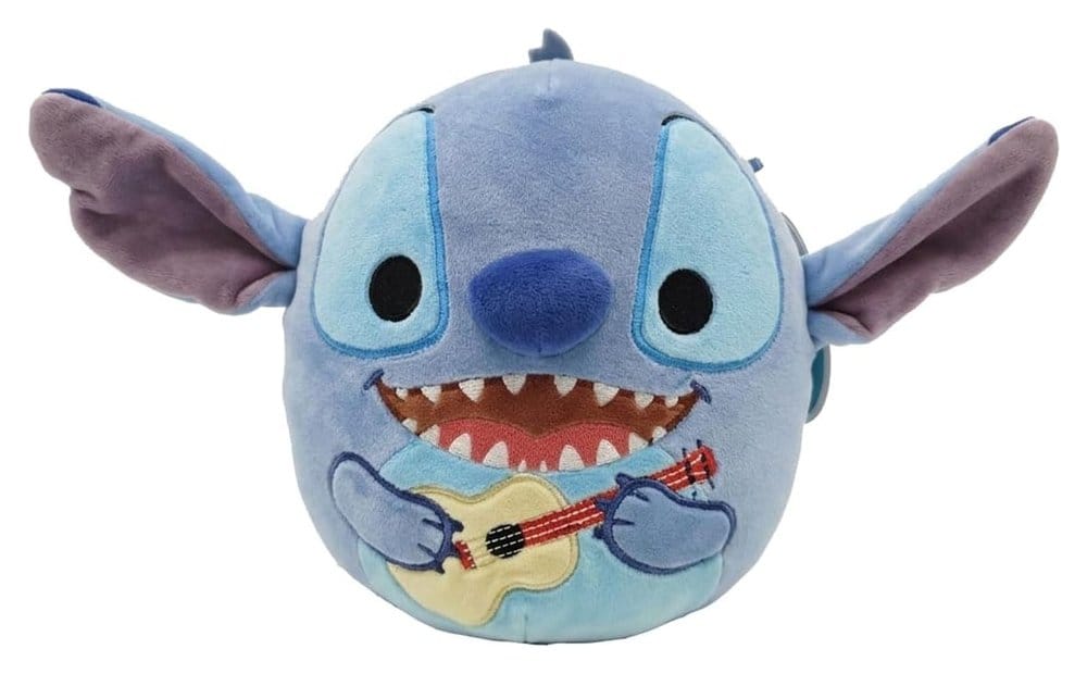 Lilo & Stitch Squishmallow pluche figuur Stitch met gitaar 20 cm