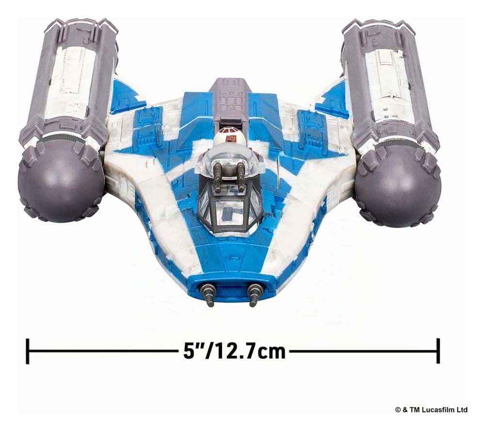 Star Wars Middelgroot voertuig BTL-B Y-wing Starfighter met Clone Captain Rex 13 cm