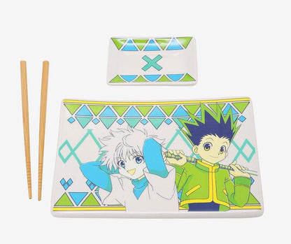 Hunter x Hunter Keramische Sushiset met Eetstokjes Gon & Killua