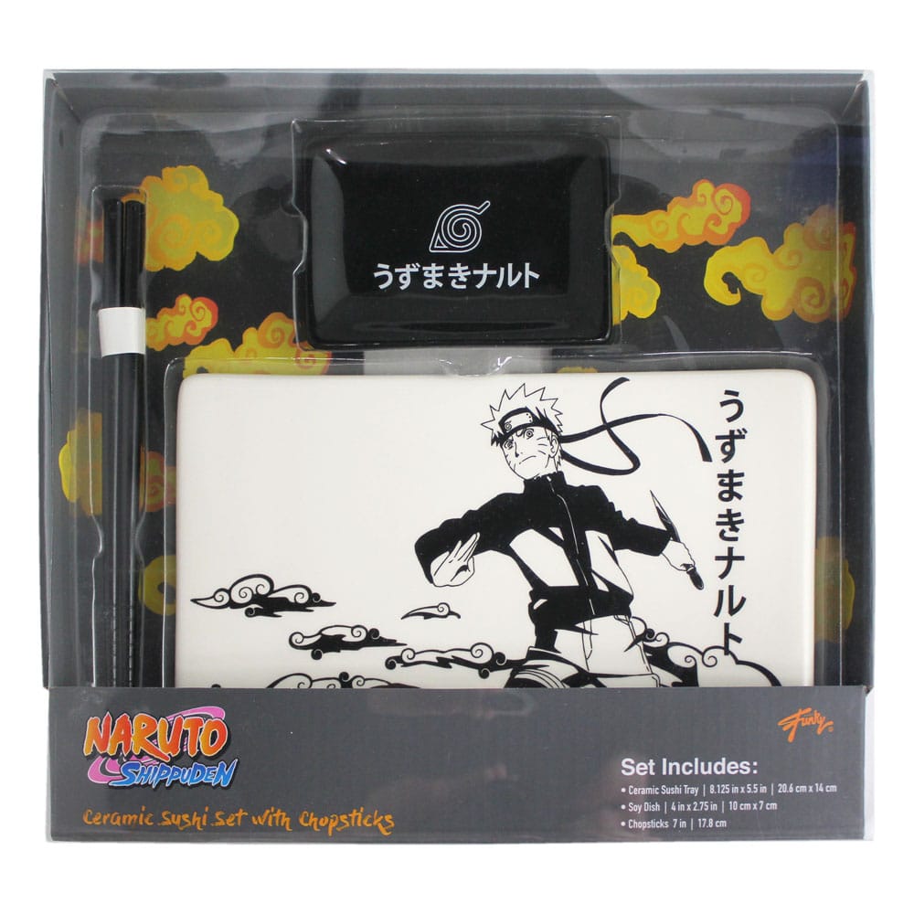 Naruto Shippuden keramische sushiset met eetstokjes Naruto