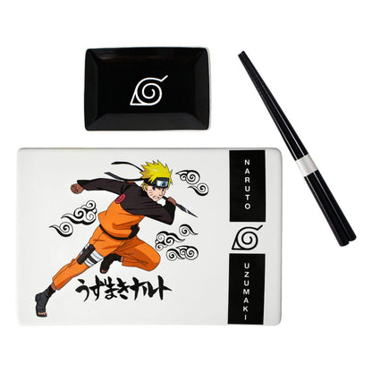 Naruto Shippuden keramische sushiset met stokjes Naruto Uzumaki