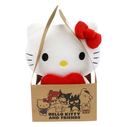 Sanrio pluche figuur hello kitty hart 14 cm