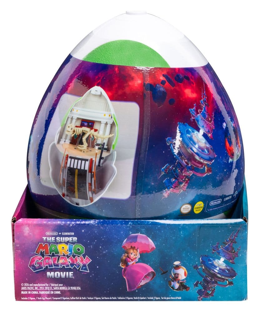 De Super Mario Galaxy Movie Speelset met 2 minifiguren Yoshi Egg