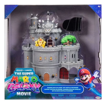 De Super Mario Galaxy Movie Deluxe speelset met 1 minifiguur Bowser Castle