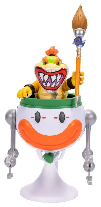 De Super Mario Galaxy Movie Action Figure Bowser Jr. met clownauto 13 cm