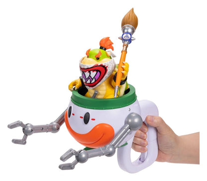 De Super Mario Galaxy Movie Action Figure Bowser Jr. met clownauto 13 cm