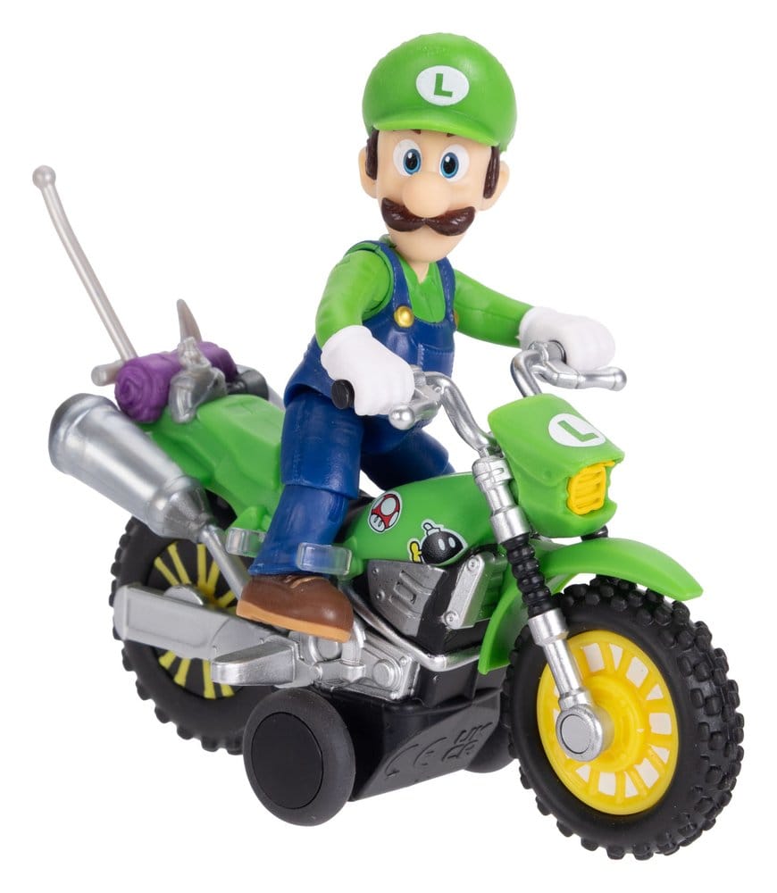 De Super Mario Galaxy Movie-actiefiguur met terugtrekmotor Luigi 6 cm