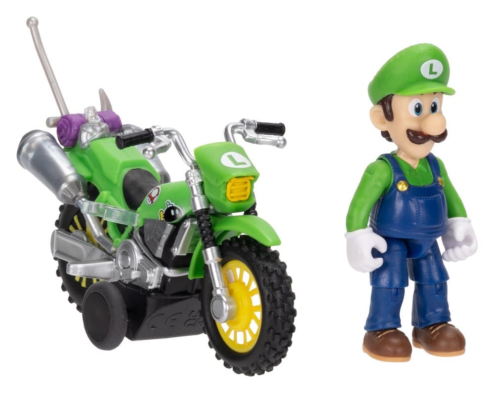 De Super Mario Galaxy Movie-actiefiguur met terugtrekmotor Luigi 6 cm