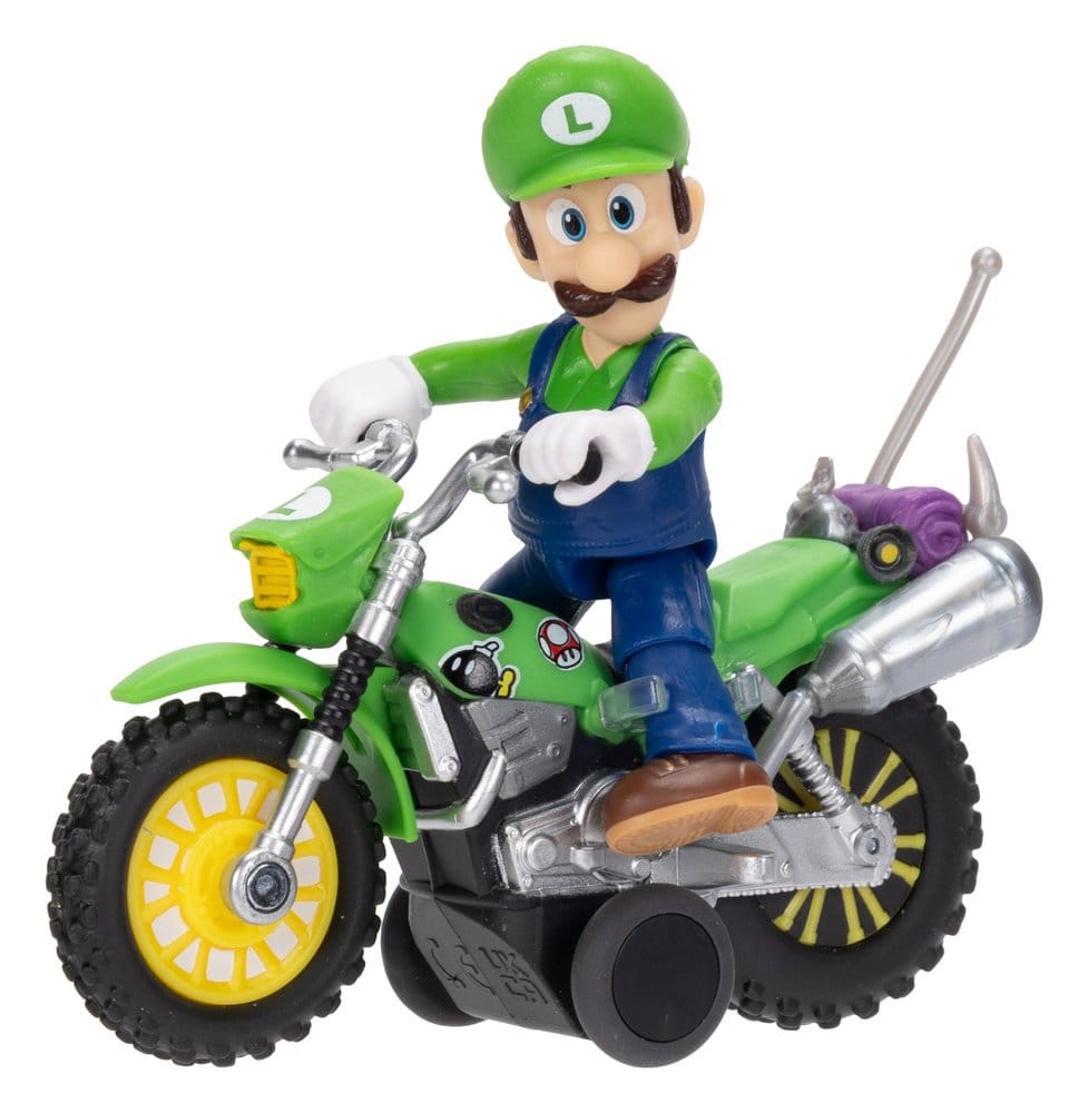 De Super Mario Galaxy Movie-actiefiguur met terugtrekmotor Luigi 6 cm