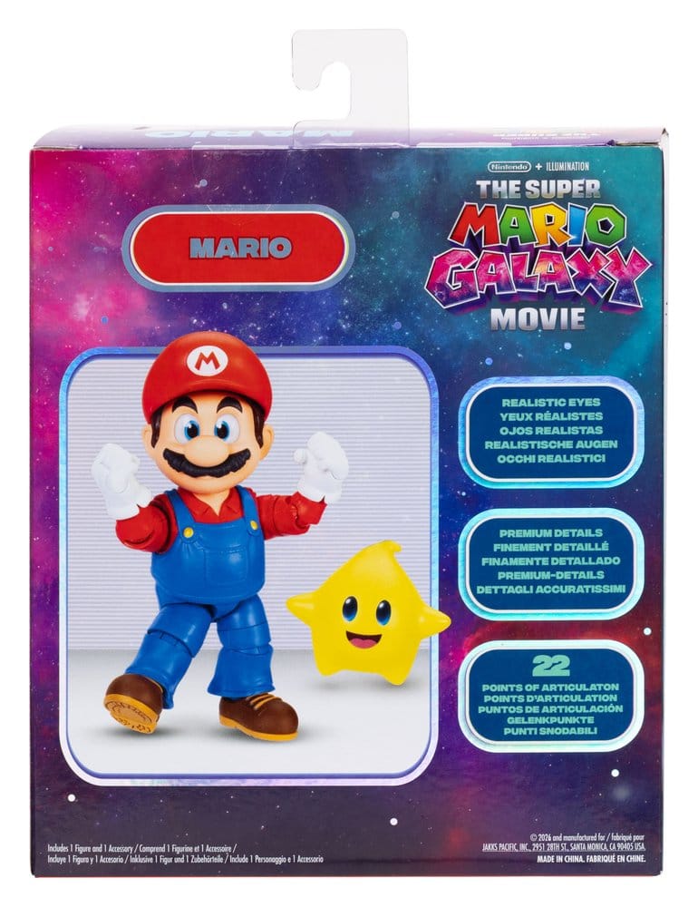 De Super Mario Galaxy Movie Actiefiguur Mario 13 cm