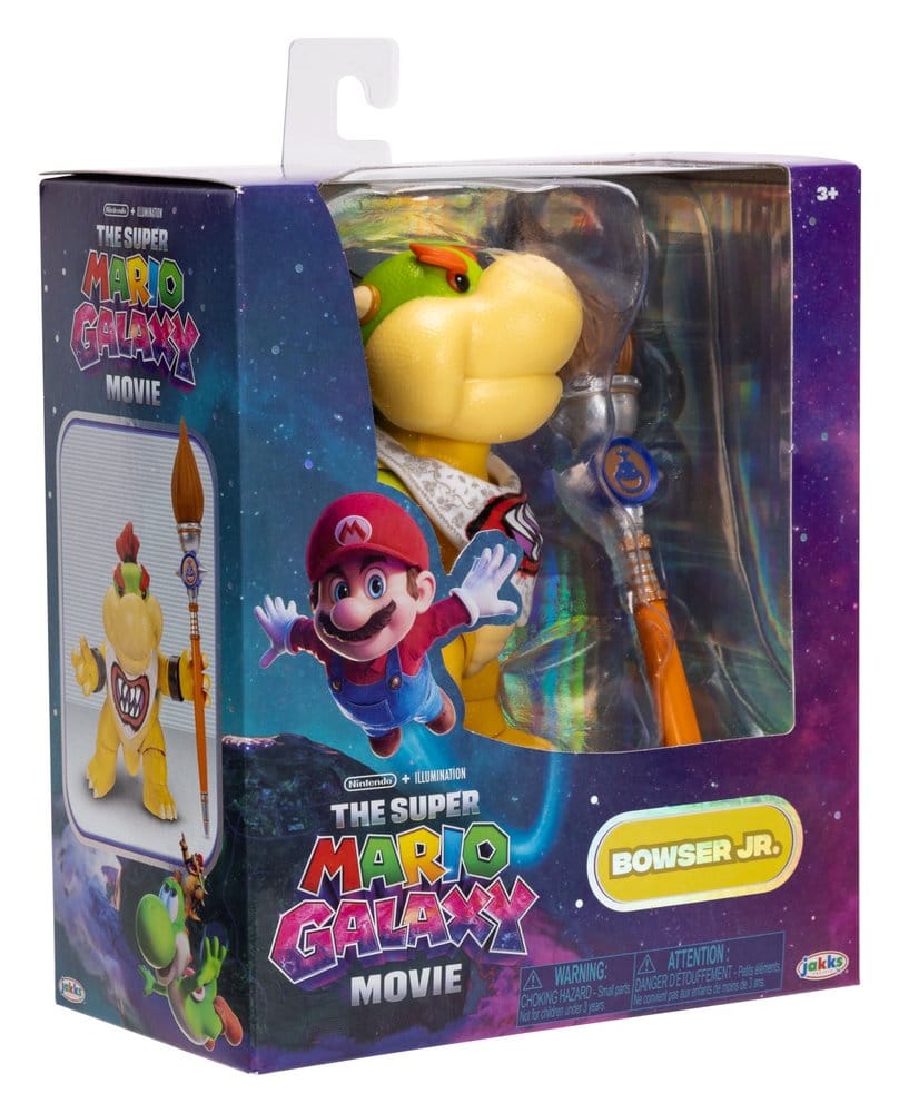 De Super Mario Galaxy Movie-actiefiguur Bowser Jr. 13 cm
