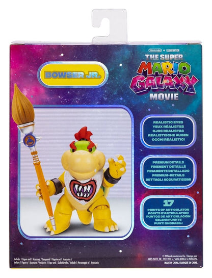 De Super Mario Galaxy Movie-actiefiguur Bowser Jr. 13 cm