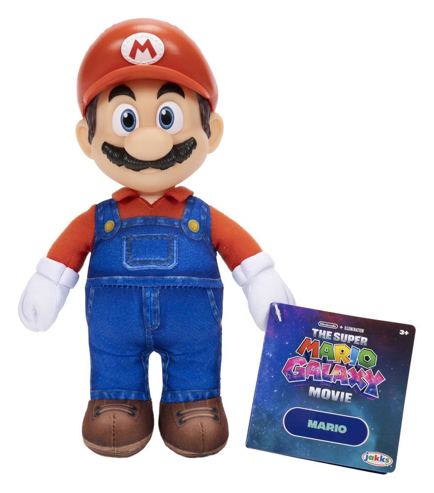 De Super Mario Galaxy Movie pluche figuur Mario 23 cm