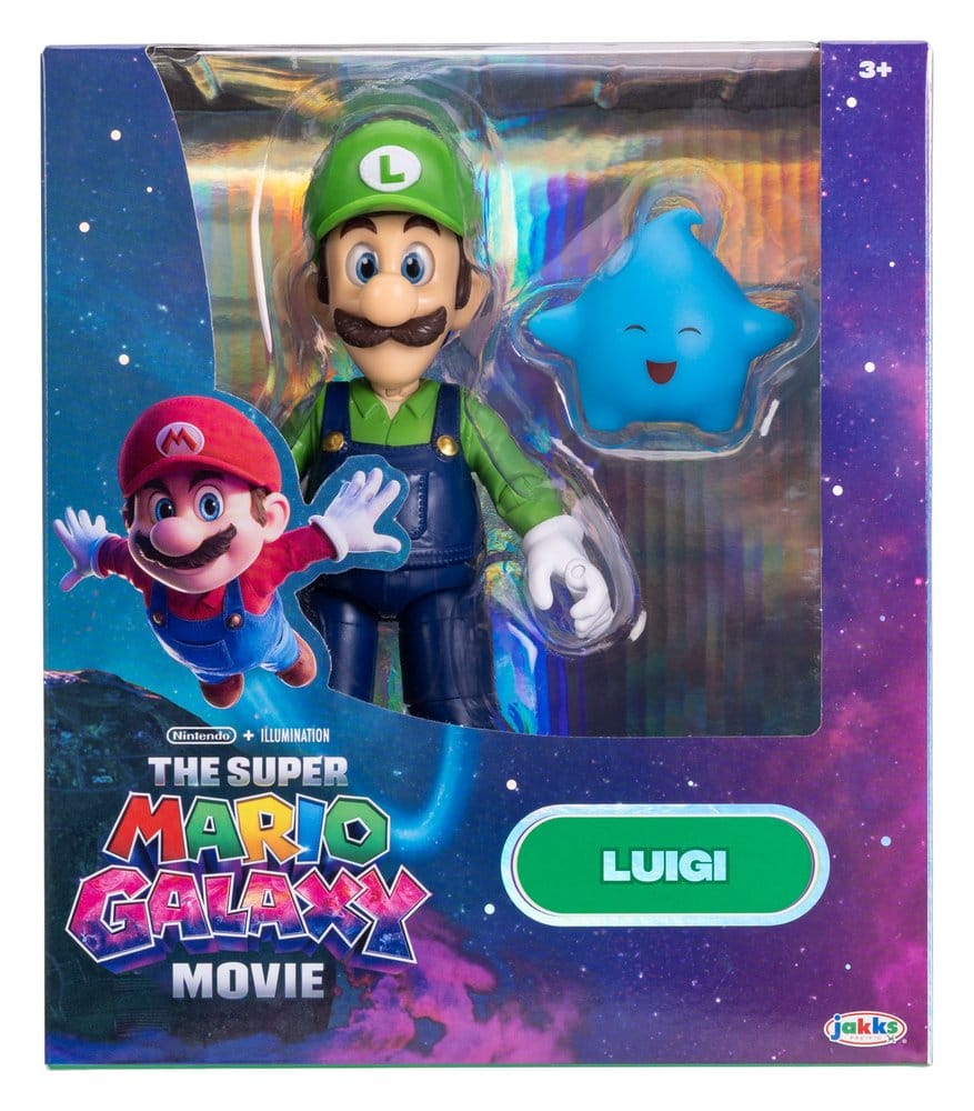 De Super Mario Galaxy Movie Actiefiguur Luigi 13 cm