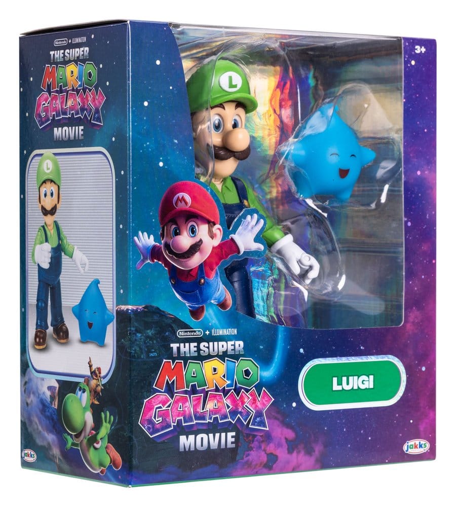 De Super Mario Galaxy Movie Actiefiguur Luigi 13 cm
