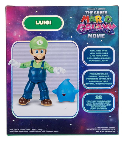 De Super Mario Galaxy Movie Actiefiguur Luigi 13 cm