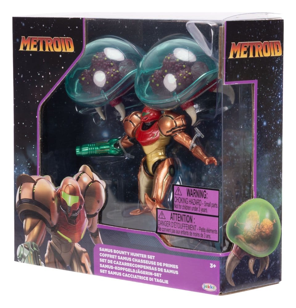World of Nintendo Metroid minifiguur 3-pack Samus Bounty Hunter 6 cm