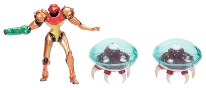 World of Nintendo Metroid minifiguur 3-pack Samus Bounty Hunter 6 cm