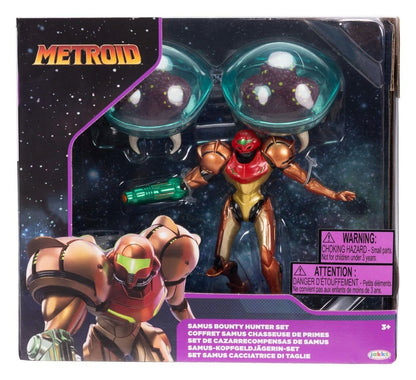 World of Nintendo Metroid minifiguur 3-pack Samus Bounty Hunter 6 cm