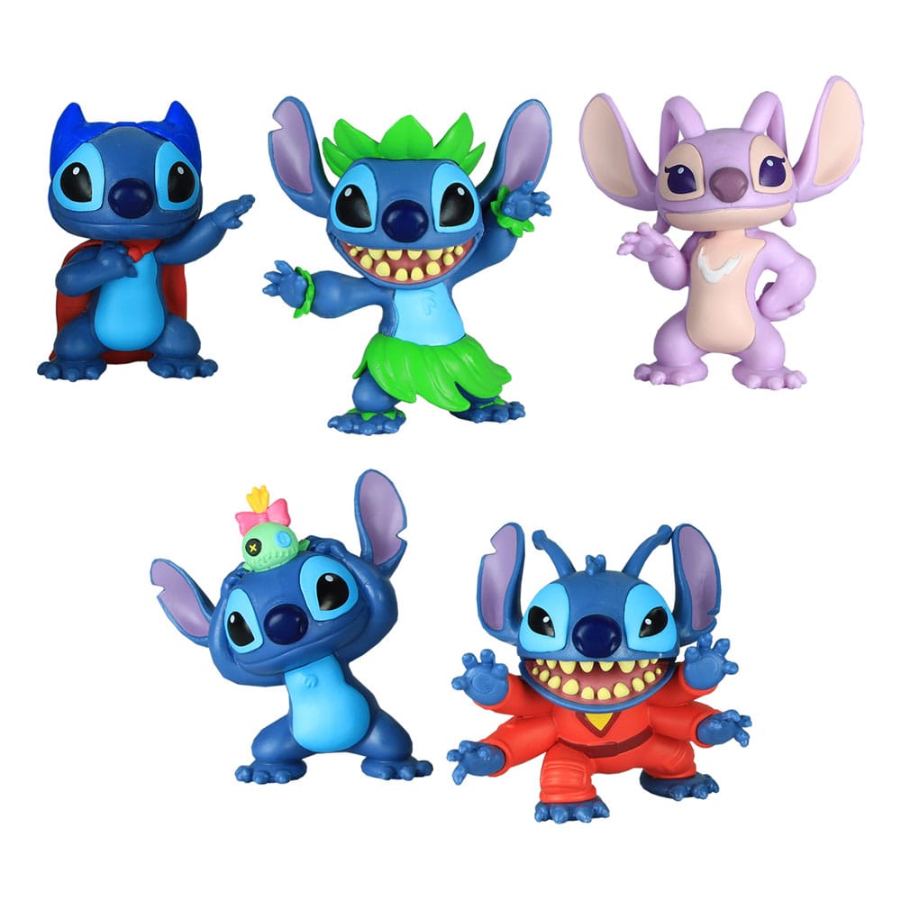 Lilo & Stitch Mini Figuur 5-Pack Stitch Collectible Figuur Set 7 cm