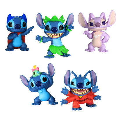 Lilo & Stitch Mini Figuur 5-Pack Stitch Collectible Figuur Set 7 cm