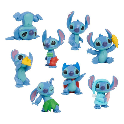 Lilo & Stitch Mini Figuur 8-Pack Stitch Collectible Figuur Set 7 cm