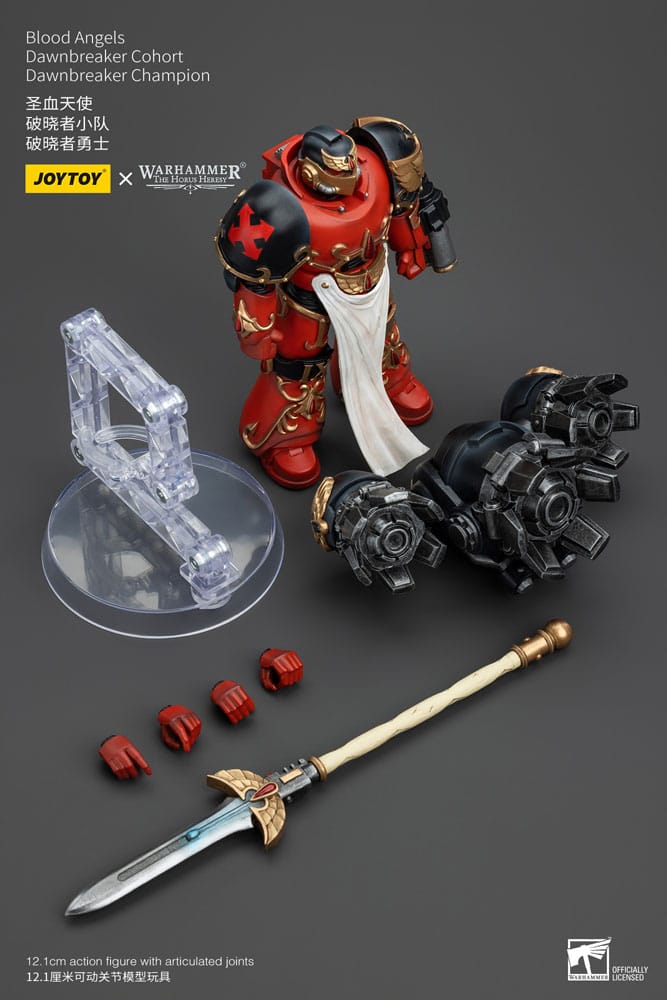 Warhammer the Horus Heresy -actie Figuur 1/18 Blood Angels Raldoron First Captain of the Blood Angels 13 cm