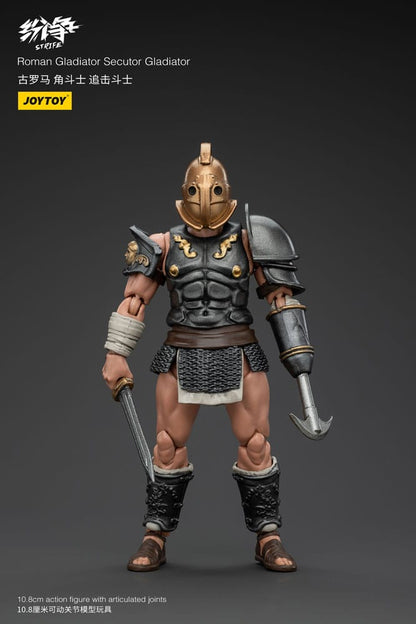 Strifactie Figuur 1/18 Romeinse Gladiator Secutor Gladiator 11 cm