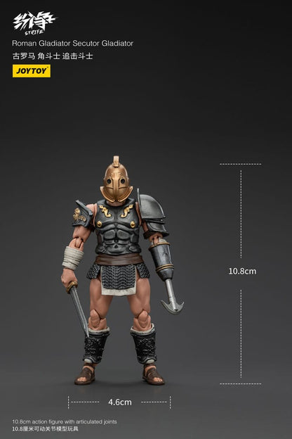 Strifactie Figuur 1/18 Romeinse Gladiator Secutor Gladiator 11 cm