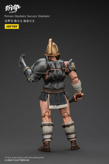 Strifactie Figuur 1/18 Romeinse Gladiator Secutor Gladiator 11 cm