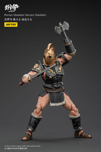 Strifactie Figuur 1/18 Romeinse Gladiator Secutor Gladiator 11 cm