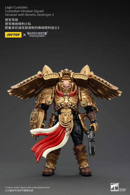 Warhammer the Horus Heresy Action Figuur 1/18 Legio Custodes Custodian Venatari Squad Venatari met Kenetic Destroyer 2 13 cm