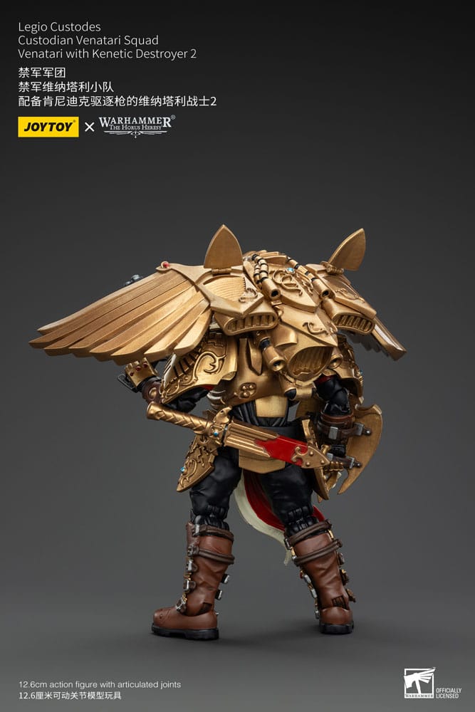 Warhammer the Horus Heresy Action Figuur 1/18 Legio Custodes Custodian Venatari Squad Venatari met Kenetic Destroyer 2 13 cm