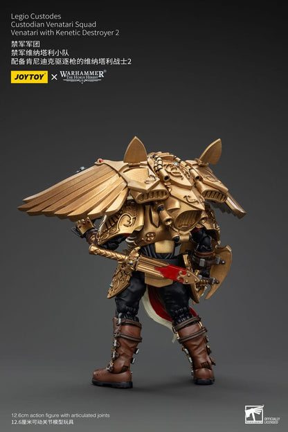 Warhammer the Horus Heresy Action Figuur 1/18 Legio Custodes Custodian Venatari Squad Venatari met Kenetic Destroyer 2 13 cm
