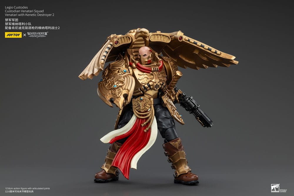 Warhammer the Horus Heresy Action Figuur 1/18 Legio Custodes Custodian Venatari Squad Venatari met Kenetic Destroyer 2 13 cm