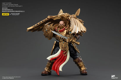Warhammer the Horus Heresy Action Figuur 1/18 Legio Custodes Custodian Venatari Squad Venatari met Kenetic Destroyer 2 13 cm