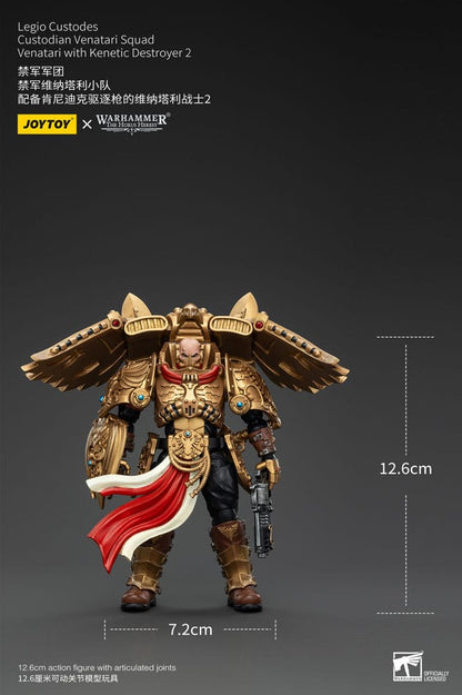 Warhammer the Horus Heresy Action Figuur 1/18 Legio Custodes Custodian Venatari Squad Venatari met Kenetic Destroyer 2 13 cm