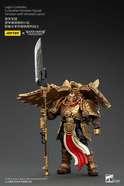 Warhammer the Horus Heresy Action Figuur 1/18 Legio Custodes Custodian Venatari Squad Venatari met Venatari Lance 13 cm